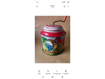 Vintage Smurfen Muziekdoos - Made in W. Germany