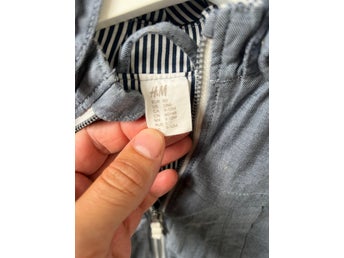 H&M blå jacka, storlek 80