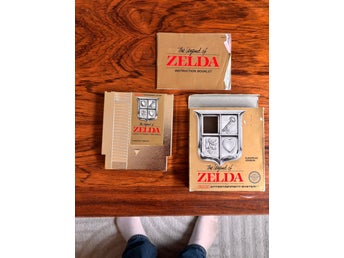 Nintendo NES – 7 klassiska spel med originalboxar Zelda, mario bla