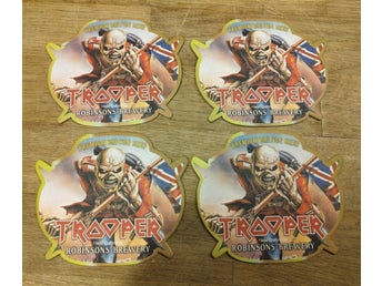 Iron Maiden - The Trooper - Coasters/Ölunderlägg 4-Pack *FRAKTFRITT*