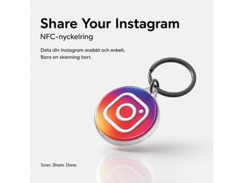 Instagram nyckelring NFC