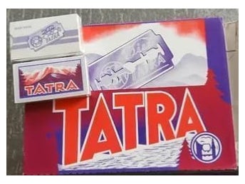 Tatra razor 20 blades 2 pak dubbelrakblad, rakblad 20 st 2 pak stainless steel