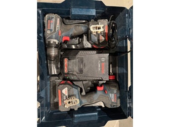 Professional 18V Borrskruvdragare och Slagskruvdragare med batterier