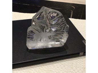 Skulptur Isbjörn Bergdala glasbruk