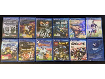 SPELPAKET 11 spel + PSN Voucher till PS Vita - OBS NYA OCH INPLASTADE