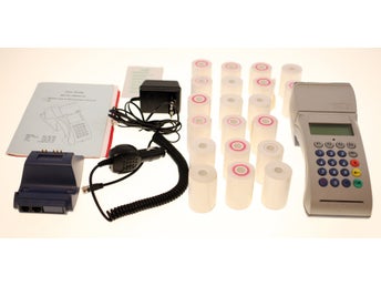 Matsu Dionica vintage credit card PDQ machine with full accessories + 20 rolls
