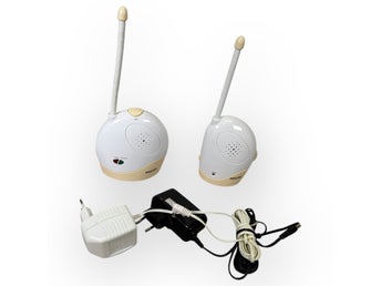 SCD361 Babyvakt 2 Enheter Baby Monitor Vit Beige Trådlös Barnvakt