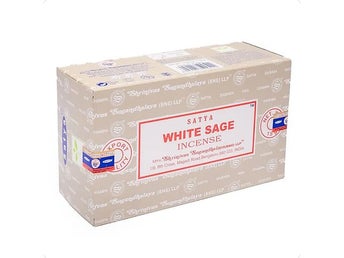 Satya - White Sage, 12-pack (rökelsepinnar, salvia, incense sticks, essential)