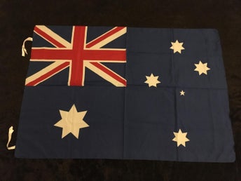 Nationsflagga - Australien Poster flagga Samlarobjekt nyskick ej använd