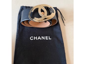 Vintage Chanel skärp/bä stl 80, äkthetsintyg