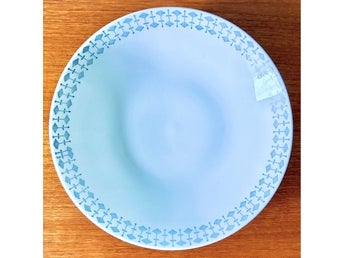 4st Djupa tallrikar, Variant, Rörstrand, Blå, 50-tal, Retro Vintage