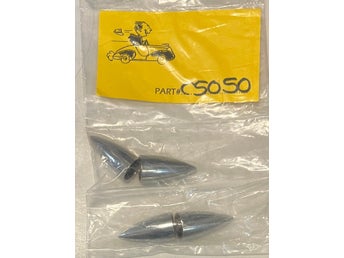Luftnippelhattar Bullet kromade 4st