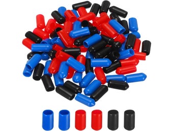 7,5 mm Isolerande Runda Ändlock / Skyddslock / Ändplugg (Pack-180)
