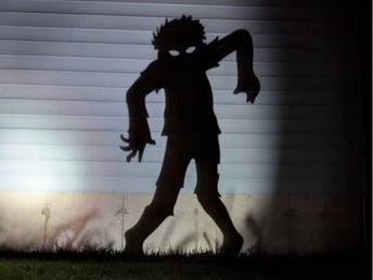3D-printad Skuggspelare Zombie Pojke Svart PETG