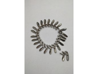 Georg Jensen Sterling Sølv Armlænke No. 115 Bent Gabrielsen