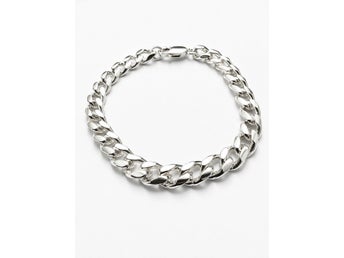 925 Cuban länk armband 22.5 cm
