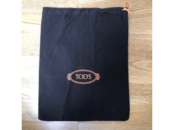 TOD'S 1990's vintage brown drawstring dust bag 30cm x 37.5cm