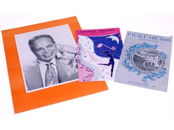 Billy Daniels theatre memorabilia-3 items included-Great Britain circa 1950s