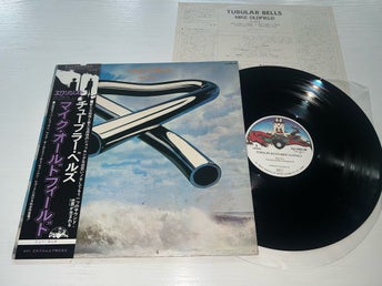 Mike Oldfield - Tubular Bells Japan Press Lp Obi Lyrics Fin vinyl