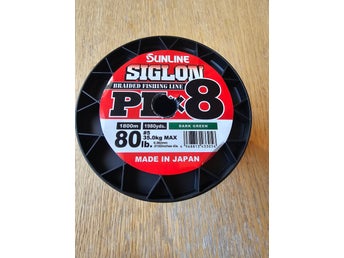 Sunline Siglon PEx8 flätlina 80 lb mörkgrön 0.382 mm