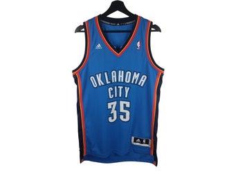 Adidas Oklahoma City Thunder Durant #35 blått basketlinne, S