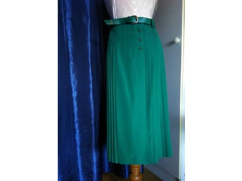 RETRO *Gerry Weber* grön kjol, storlek 42 W.Germany