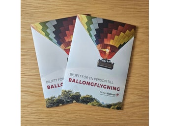 Ballongflygning, 2 presentkort