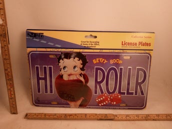 betty boop hi rollr licens plate 15cm*30cm 12055