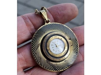 Vintage German 1960 LUWA Mekaniskt Damhalsbandshänge Klocka