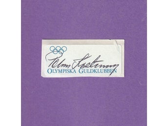 Autograf Olympiska guldklubben Petrus Kastenman OS 1956