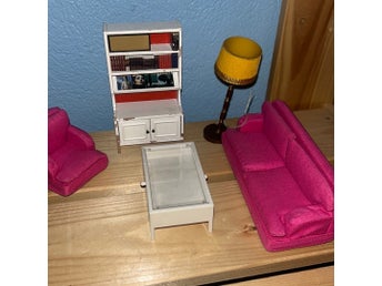 Miniatyr möbelset för dockhus bl. Lundby