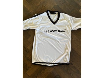 Unihoc vit tröja, storlek 140
