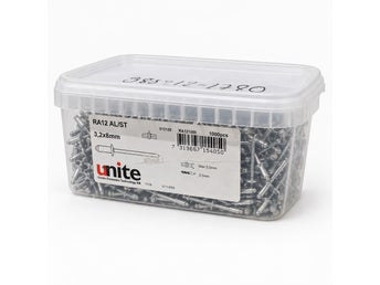 Unite RA12 blindnit AL/ST 3,2x8 mm 1000 st – art.nr 512128