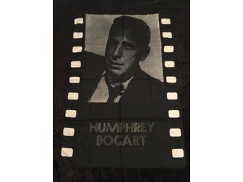 Film flagga - Humphrey Bogart mycket ovanlig gammal posterflag från 80-talet
