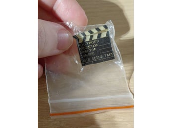 filmklappbräda pin 90 tal