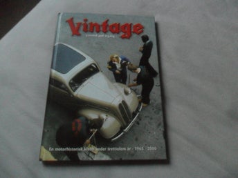 Vintage - gammal god årgång, motorhistorik klubb 1965 - 2000 jättefint skick.
