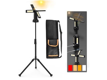 NY Kraftfull LED Camping stativ Belysning uppladdningsbar arbetsbelysning lampa