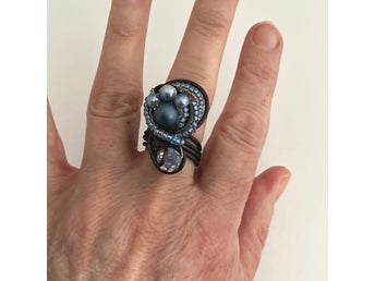 Handgjord - ring - 18mm