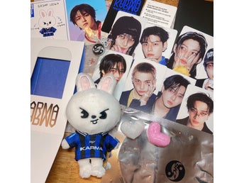 Stray Kids SKZOO KARMA Plush Doll Box Keyring Profile Card Lee Know Leebit