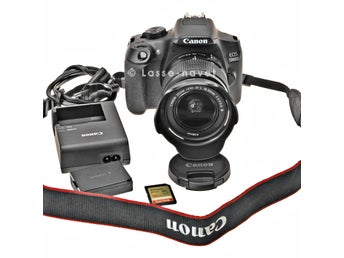 Canon EOS 1300D & 18-55 zoom en superlågmilare 584 exp!