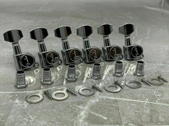 Fender Tuning Pegs/Machine Heads for Stratocaster-Telecaster! Chrome