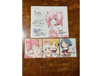Puella Magi Madoka Magica Walpurgisnacht Rising Theater Bonus Shikishi 4 Piece