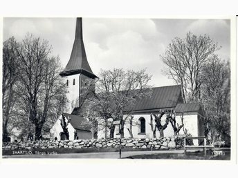 Vykort, sånga kyrka, svartsjö. ekerö. på tradera.com vykort och ...