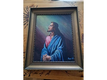 Målning Jesusmotiv storlek 55cm x 45 cm