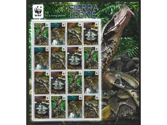 Sierra Leone 2011 Pytonorm 4x4v i helark WWF