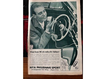 Volkswagen Philips el-rakapparat 1960 annons