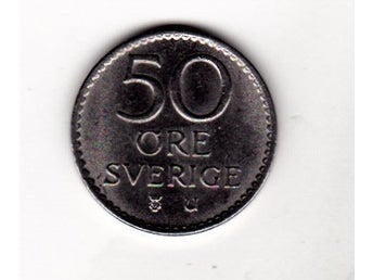 50 öre GUSTAV VI ADOLF 1969 UNC -EXTremt Vackra. OBS-FRAKTFRITT-OBS