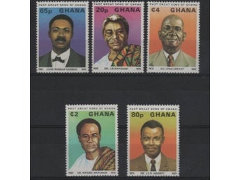 Ghana 1980 Tidiga personligheter 5v