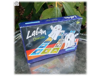 Helt intakt Laban Dominospel med spelregler 28 brickor Fint skick