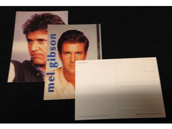 Film Mel Gibson - Vykort 2st Samlarobjekt